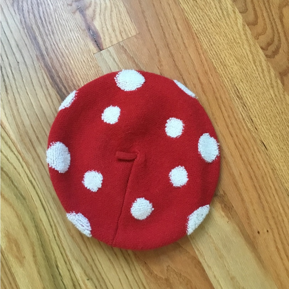 Red and White Polka Dot Beret